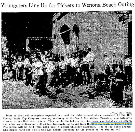 Wenona Beach Amusement Park (Wenona Beach, Wenonah Park) - Aug 1949